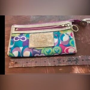 Coach Colorful Patterned Wristlet